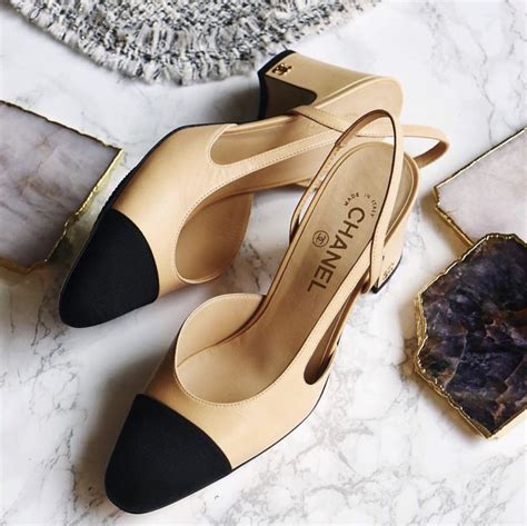 chanel chaussures slingback|vintage chanel slingback heels.